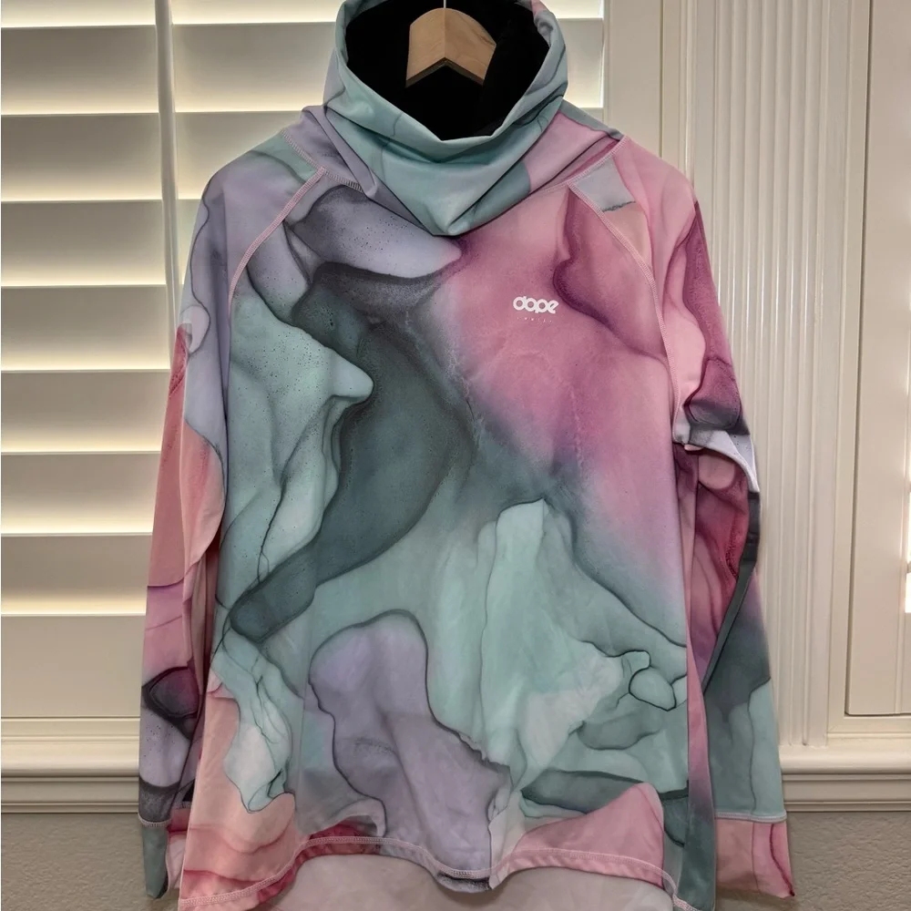 DOPE Base Layer Set Snuggle Top Lofty Tech Leggings Mirage Print Size Large